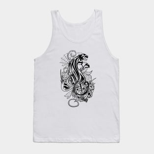 Panther Black & White Tank Top